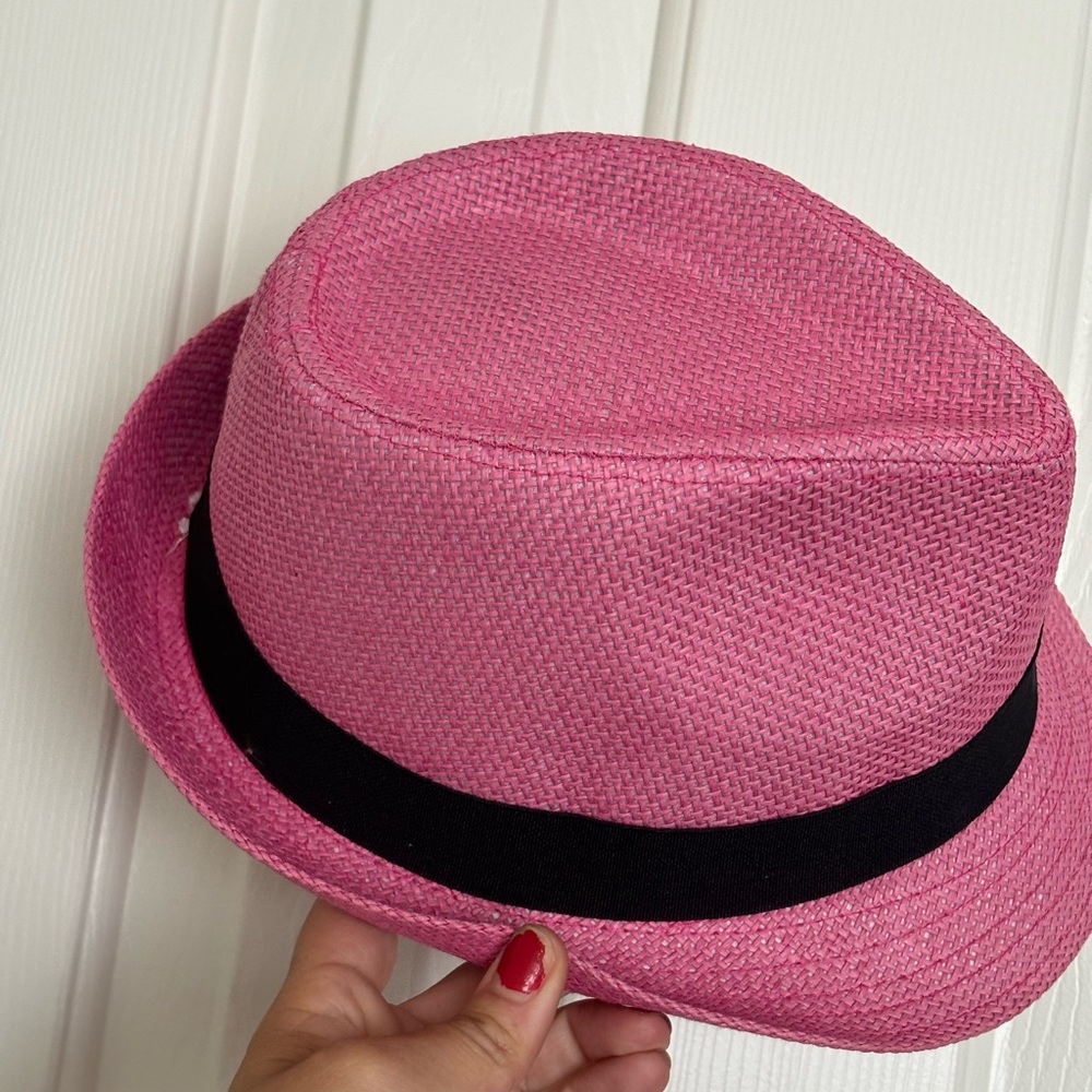 Pink fedora hat - Picture 2 of 4
